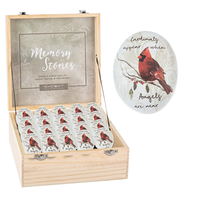 Bereavement Cardinal Memory Stone