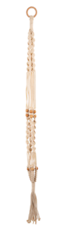 Macrame Plant Holder with Beads