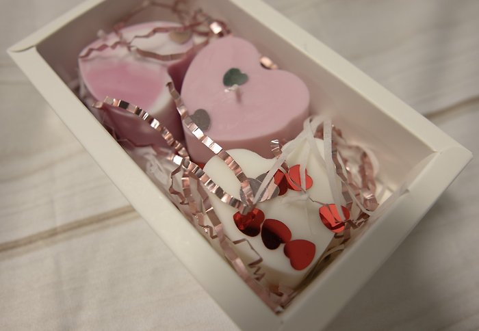 Heart Candle Set
