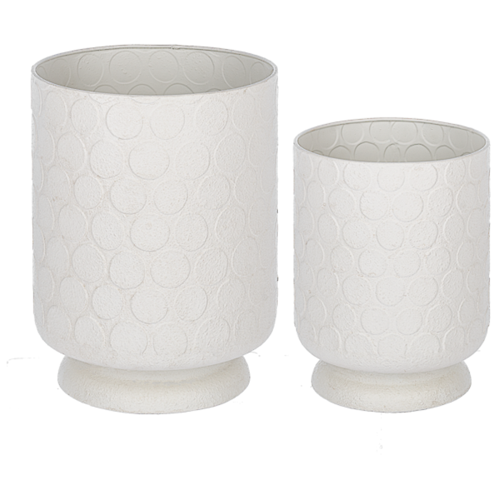 Textured Embossed Modern Dot Planter (2 sizes)