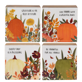 Autumn Message Tabletop Blocks