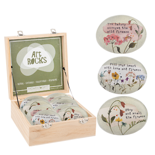 Flower Art Stones
