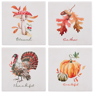 Bountiful Harvest Coaster Set